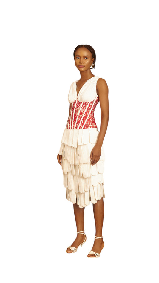 René fringe skirt