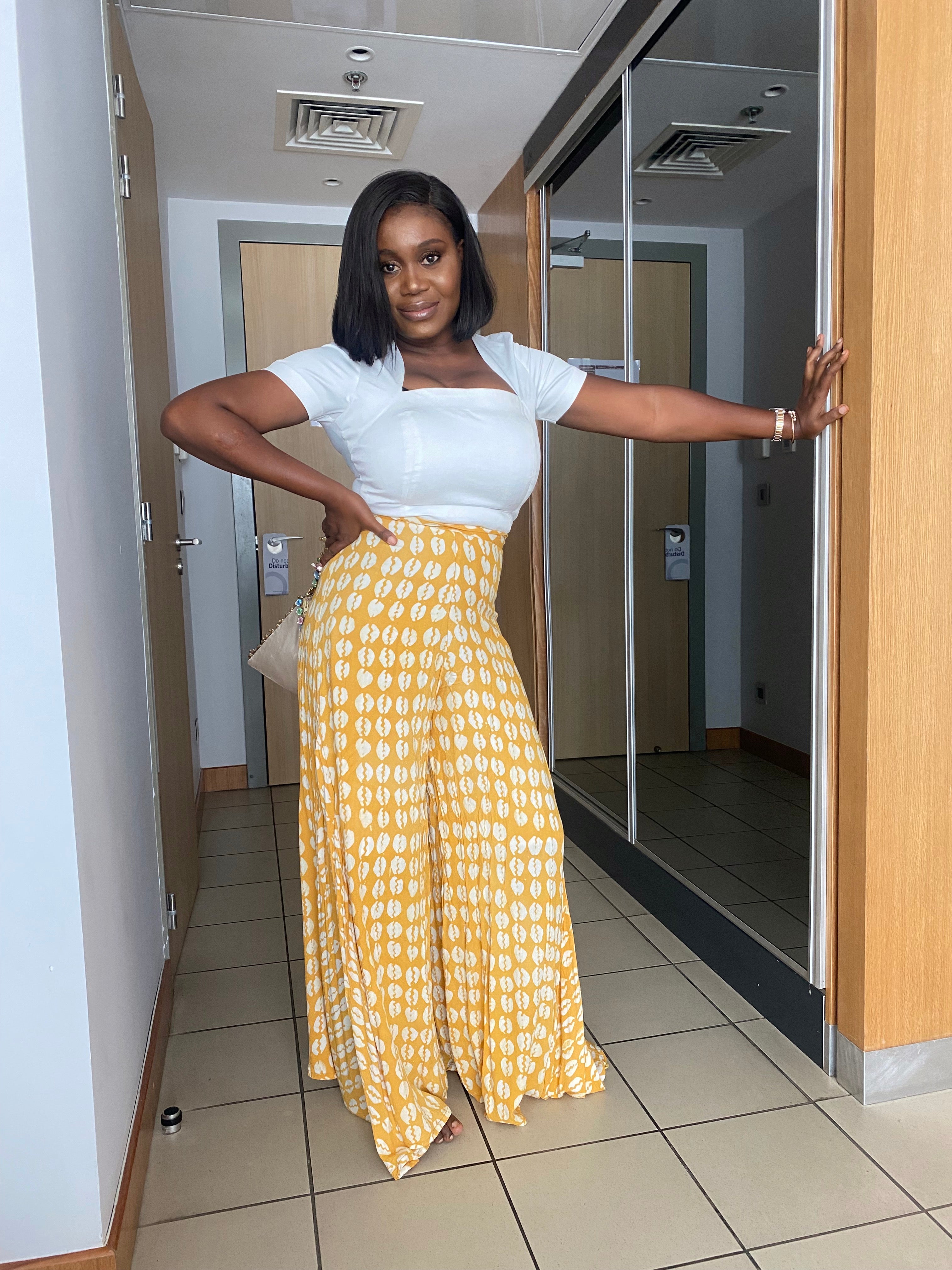 Aise flared trousers