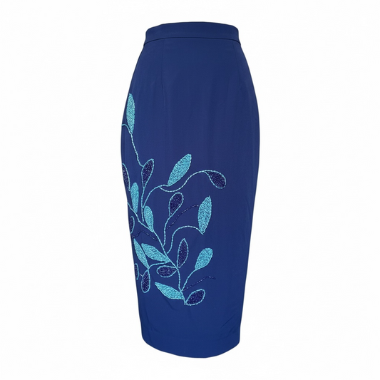 Hand Beaded Pencil skirt