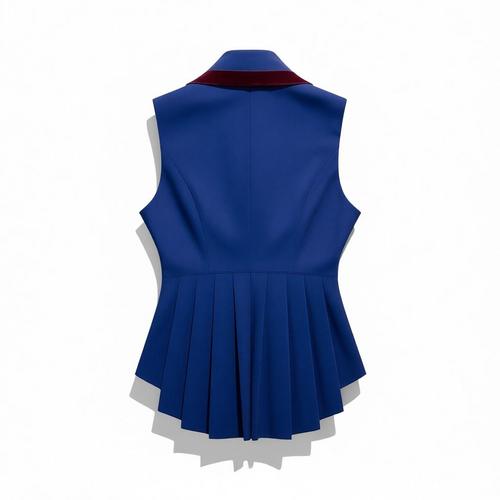 double lapel vest fashion