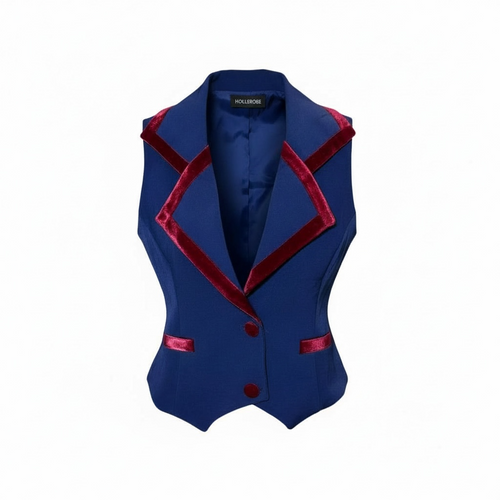 double lapel vest fashion
